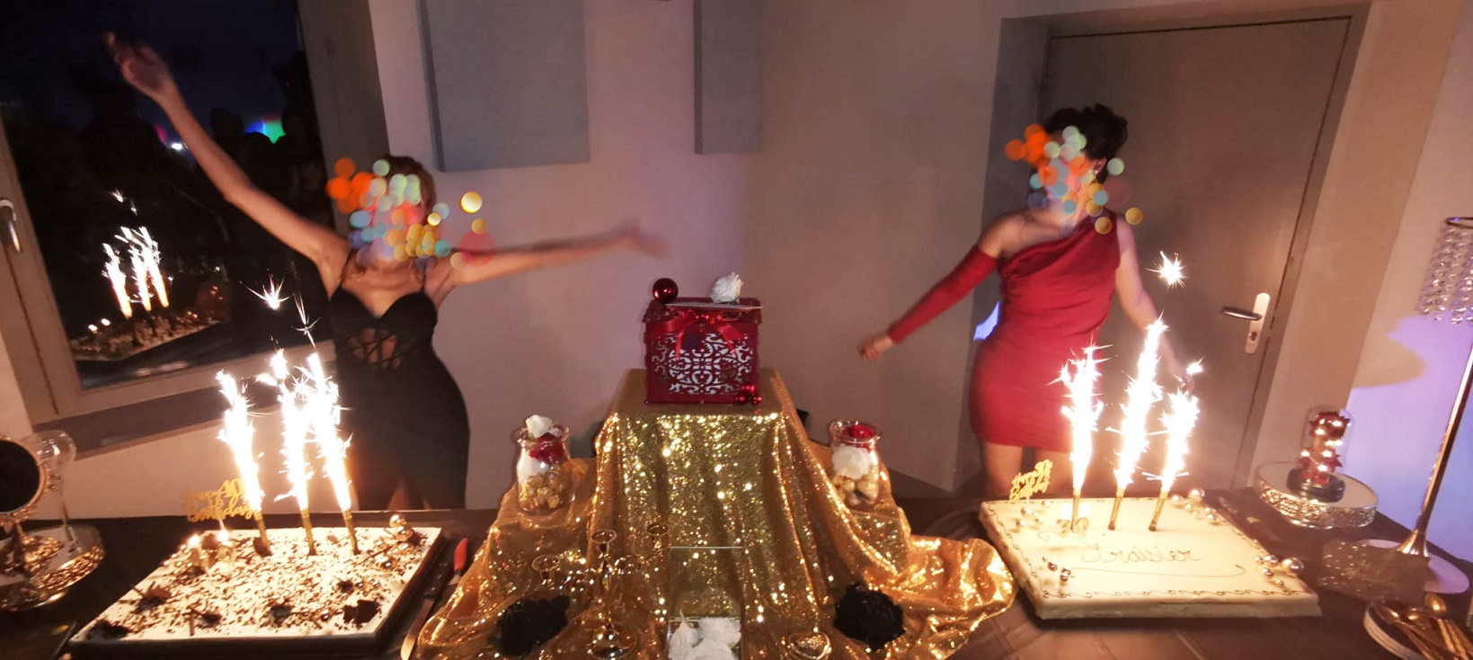 Décorations d'anniversaire Rose d'Or