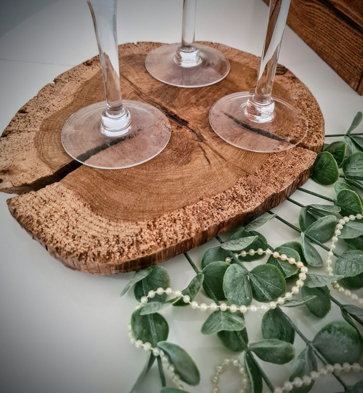 Table Champêtre - Rondin de chêne