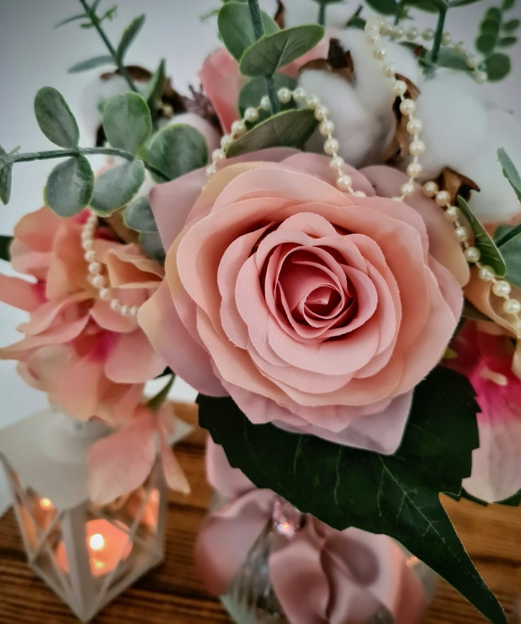 Table Champêtre - Bouquet de roses