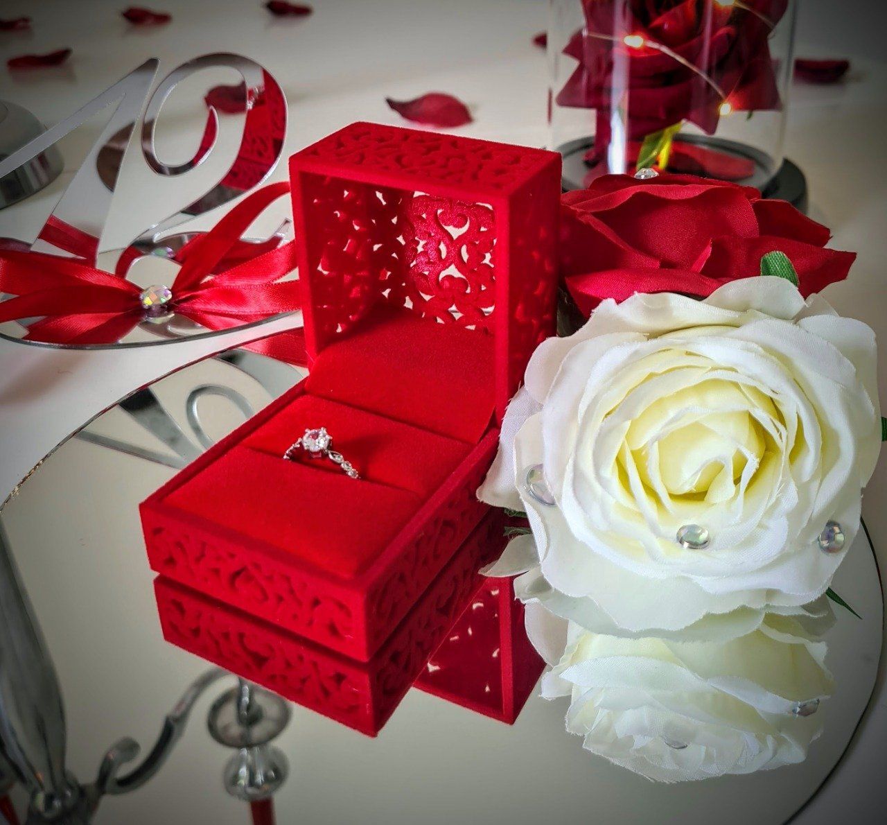 Table Romantique - Écrin et bague