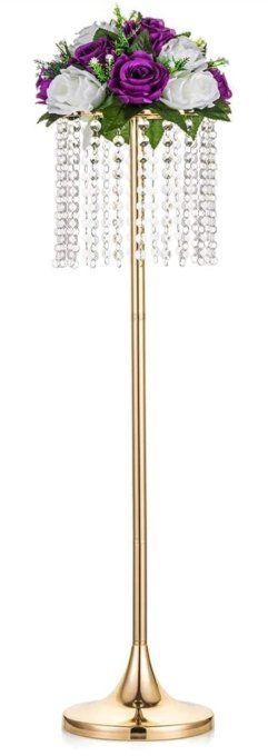 Grands centres de tables Dorés de 80cm